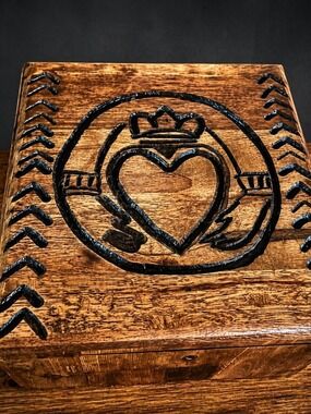 Handmade tarot and crystal storage box
